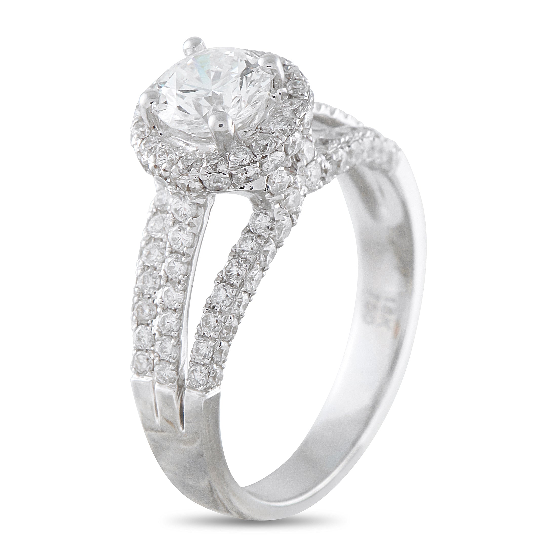 18K White Gold 1.13ct Diamond Ring