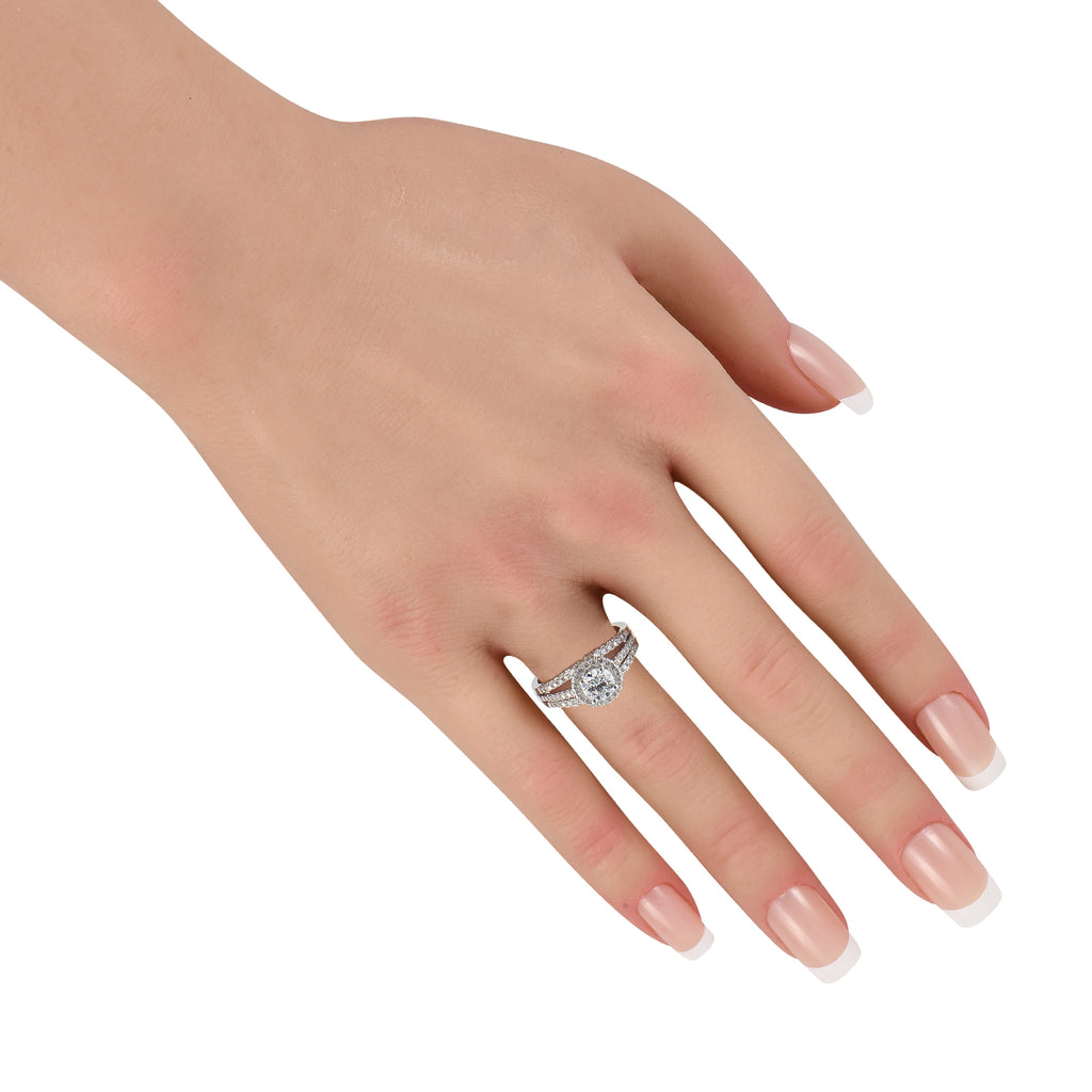 18K White Gold 1.13ct Diamond Ring