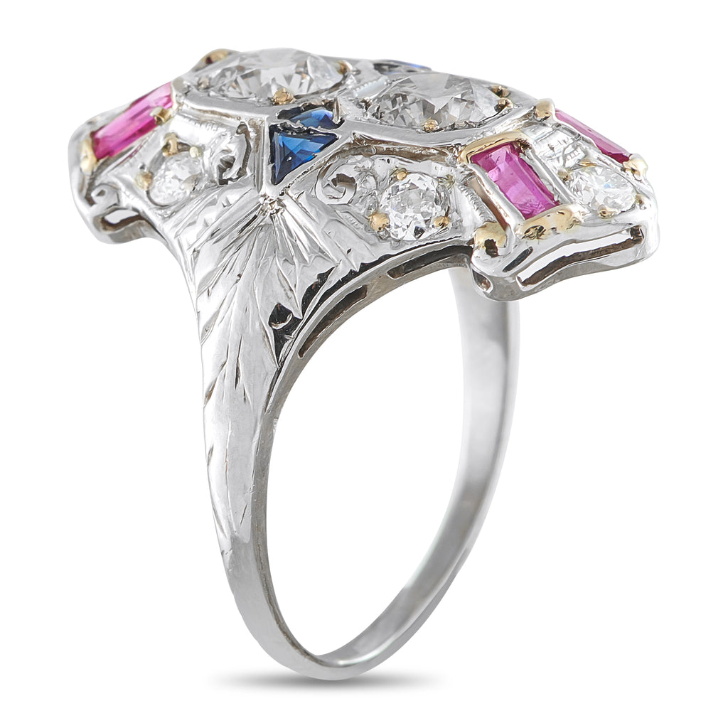 18K White Gold 1.68ct Diamond Ring