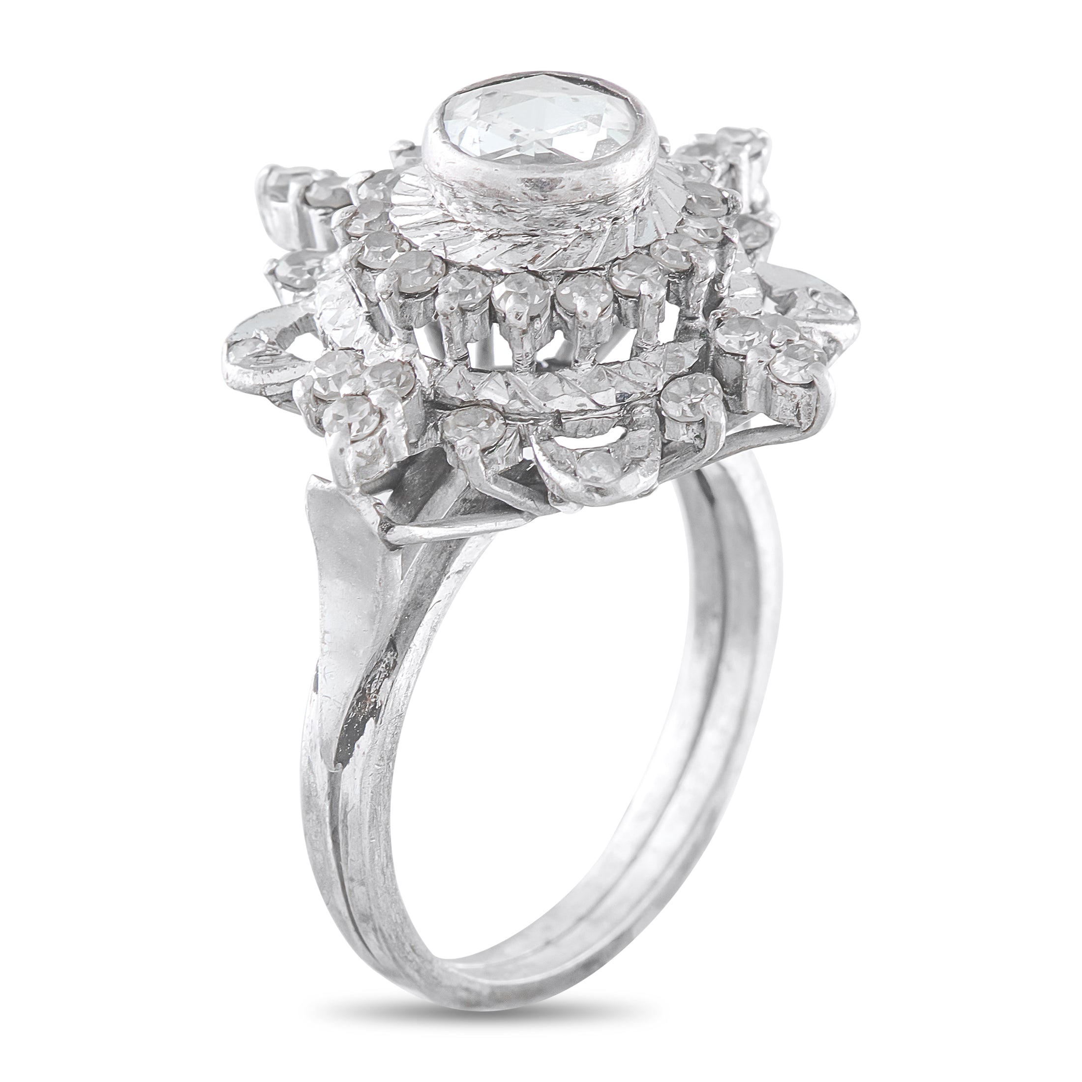18K White Gold 1.0ct Diamond Ring