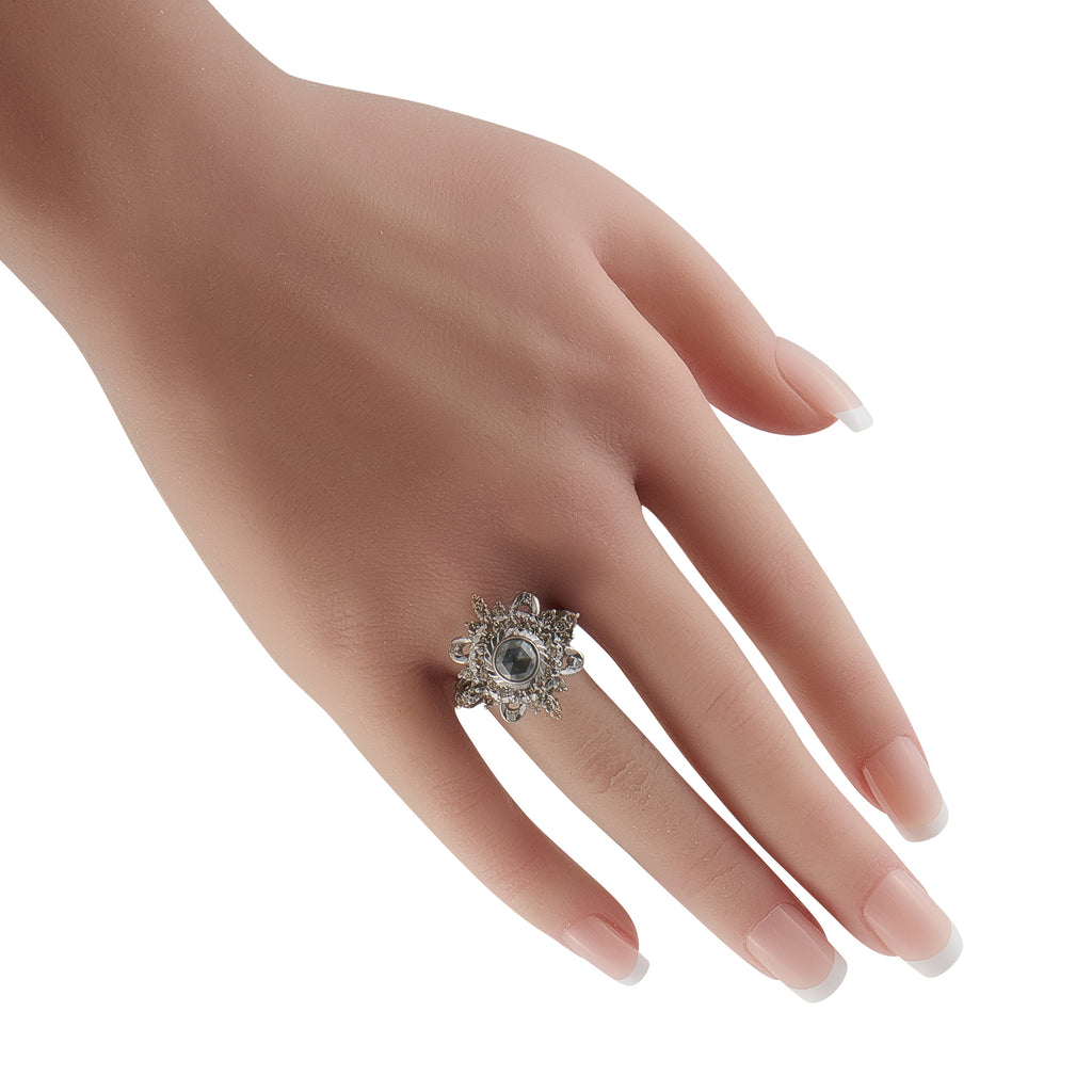 18K White Gold 1.0ct Diamond Ring
