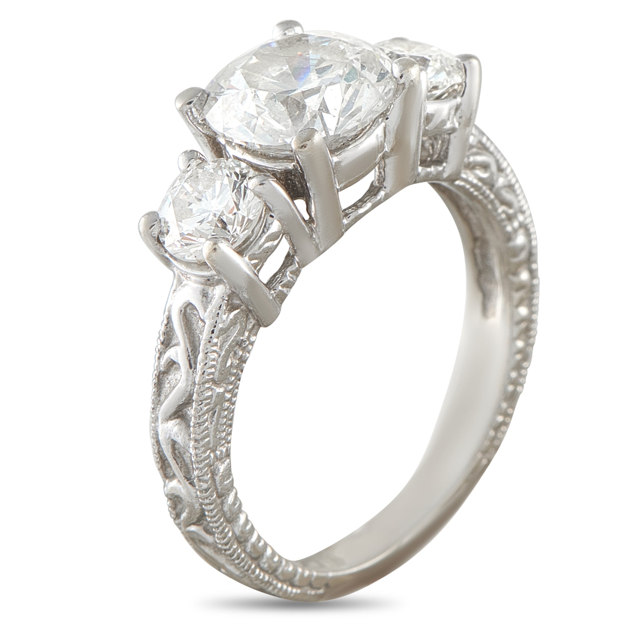 18K White Gold 2.70ct Diamond Ring