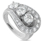 Antique 18K White Gold 1.88ct Diamond Ring