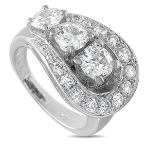 Antique 18K White Gold 1.88ct Diamond Ring