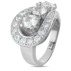 Antique 18K White Gold 1.88ct Diamond Ring