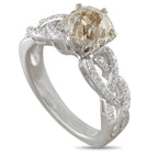 18K White Gold 2.20ct Old Mine-Cut Diamond Ring