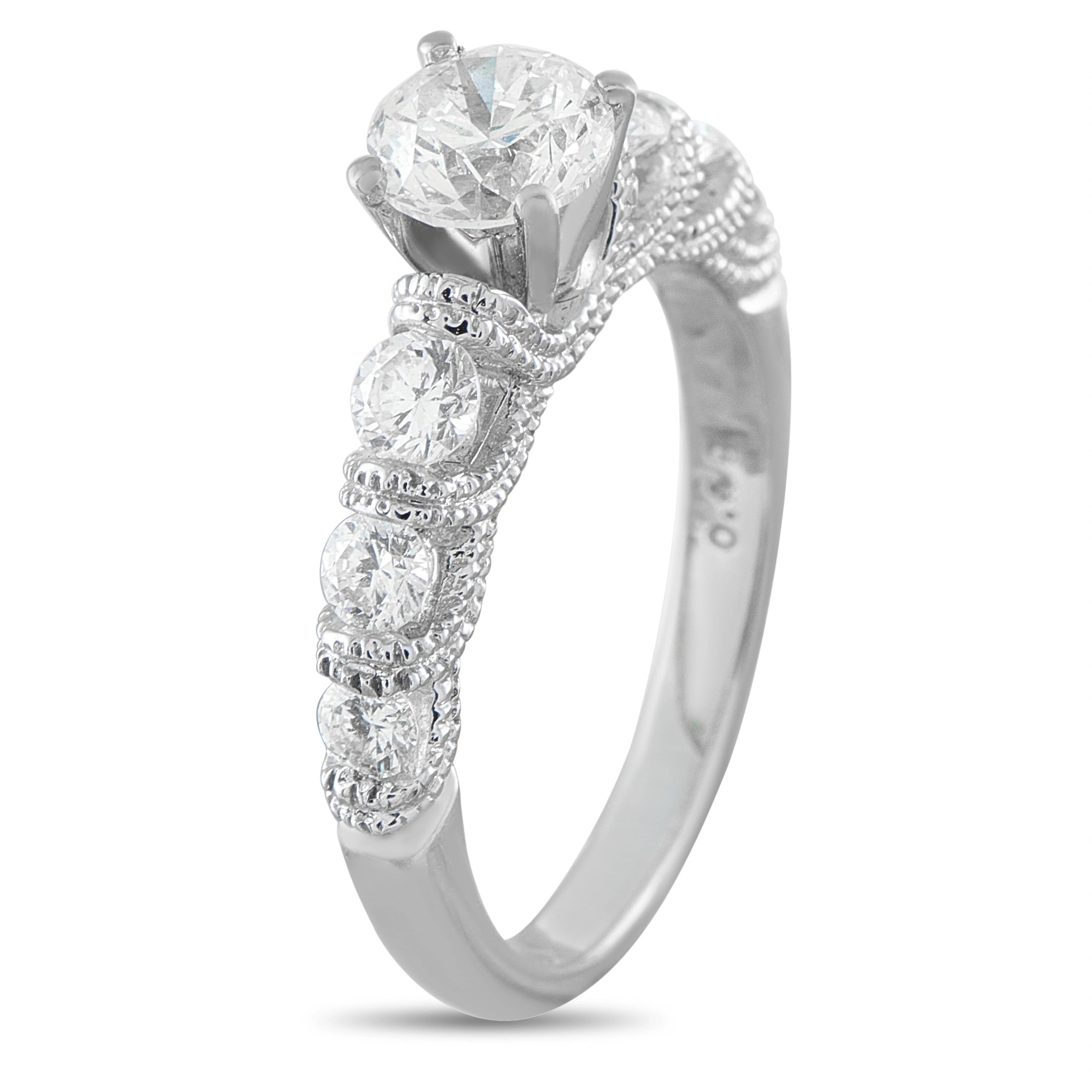 18K White Gold 1.17ct Diamond Ring