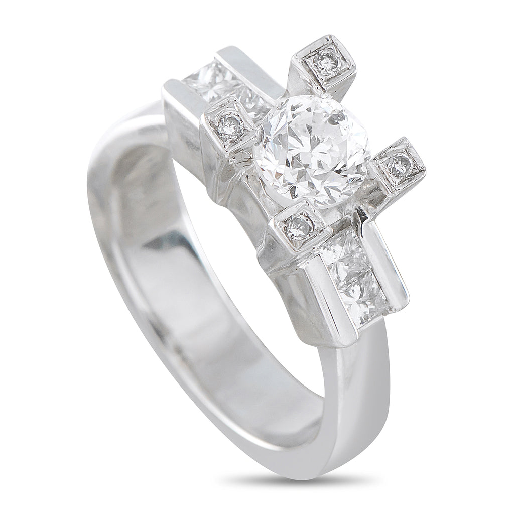 18K White Gold 1.36ct Diamond Ring