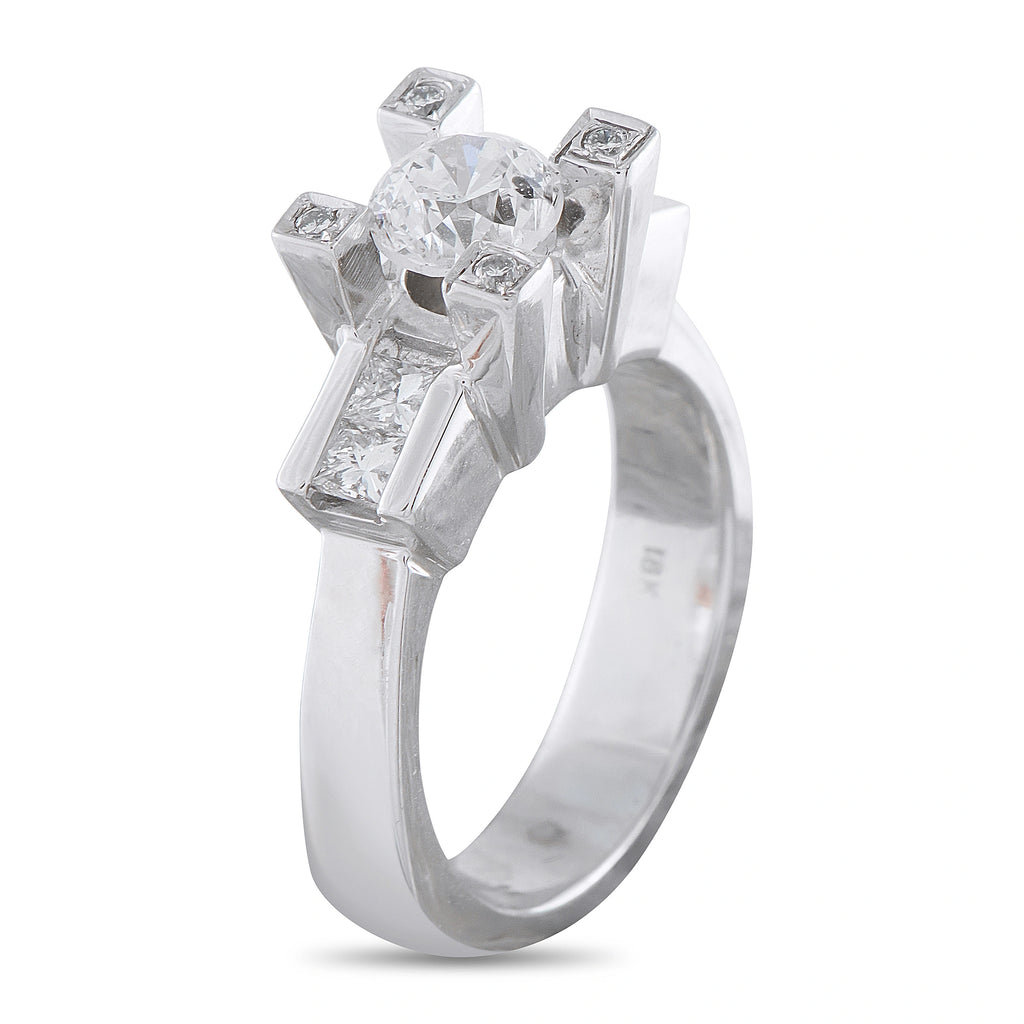 18K White Gold 1.36ct Diamond Ring