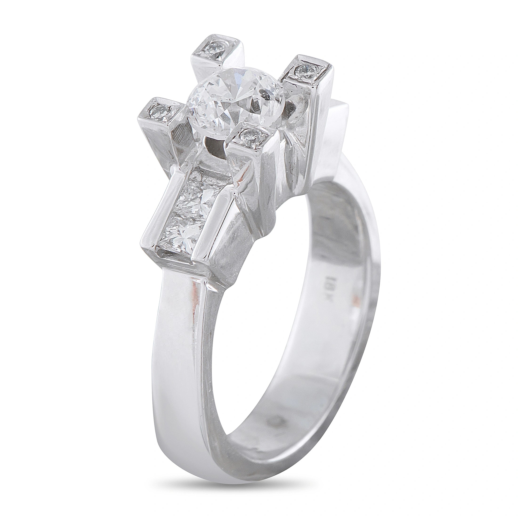 18K White Gold 1.36ct Diamond Ring