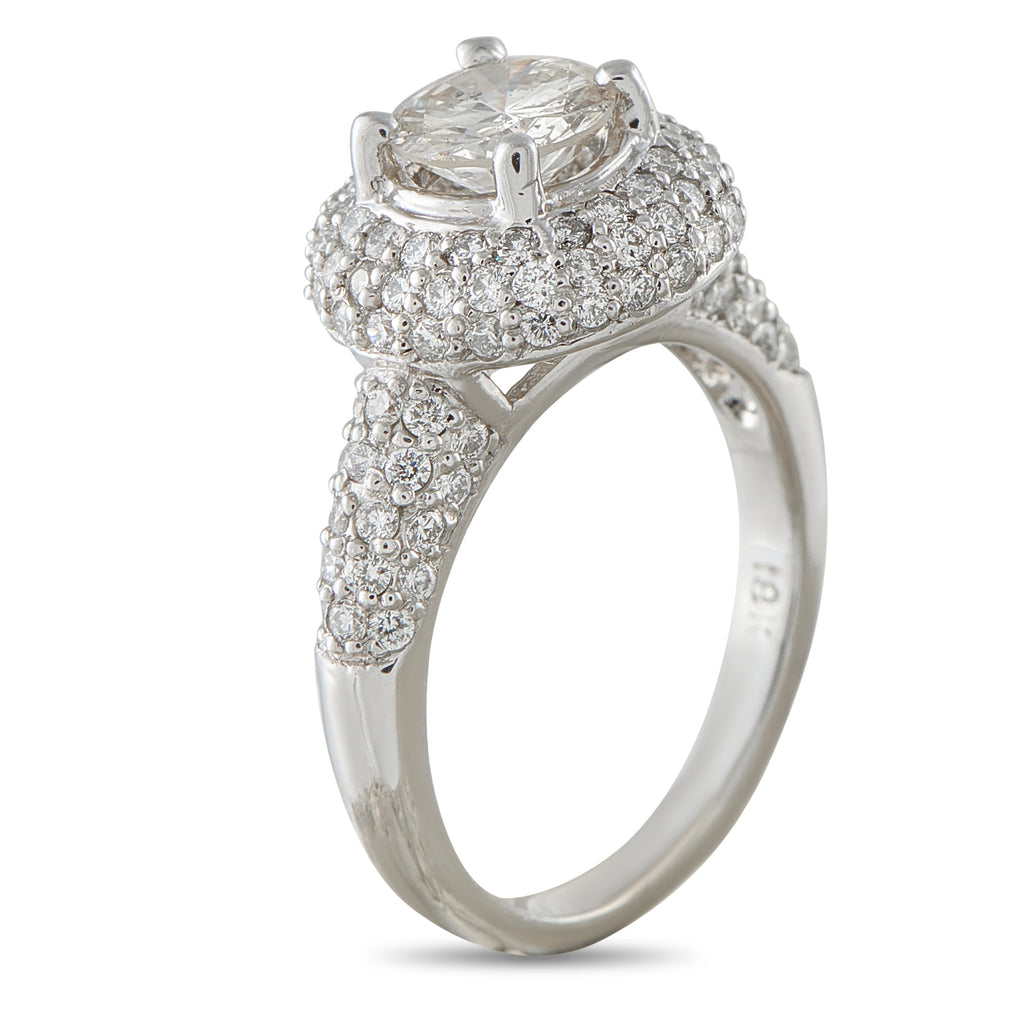 18K White Gold 1.95ct Diamond Ring