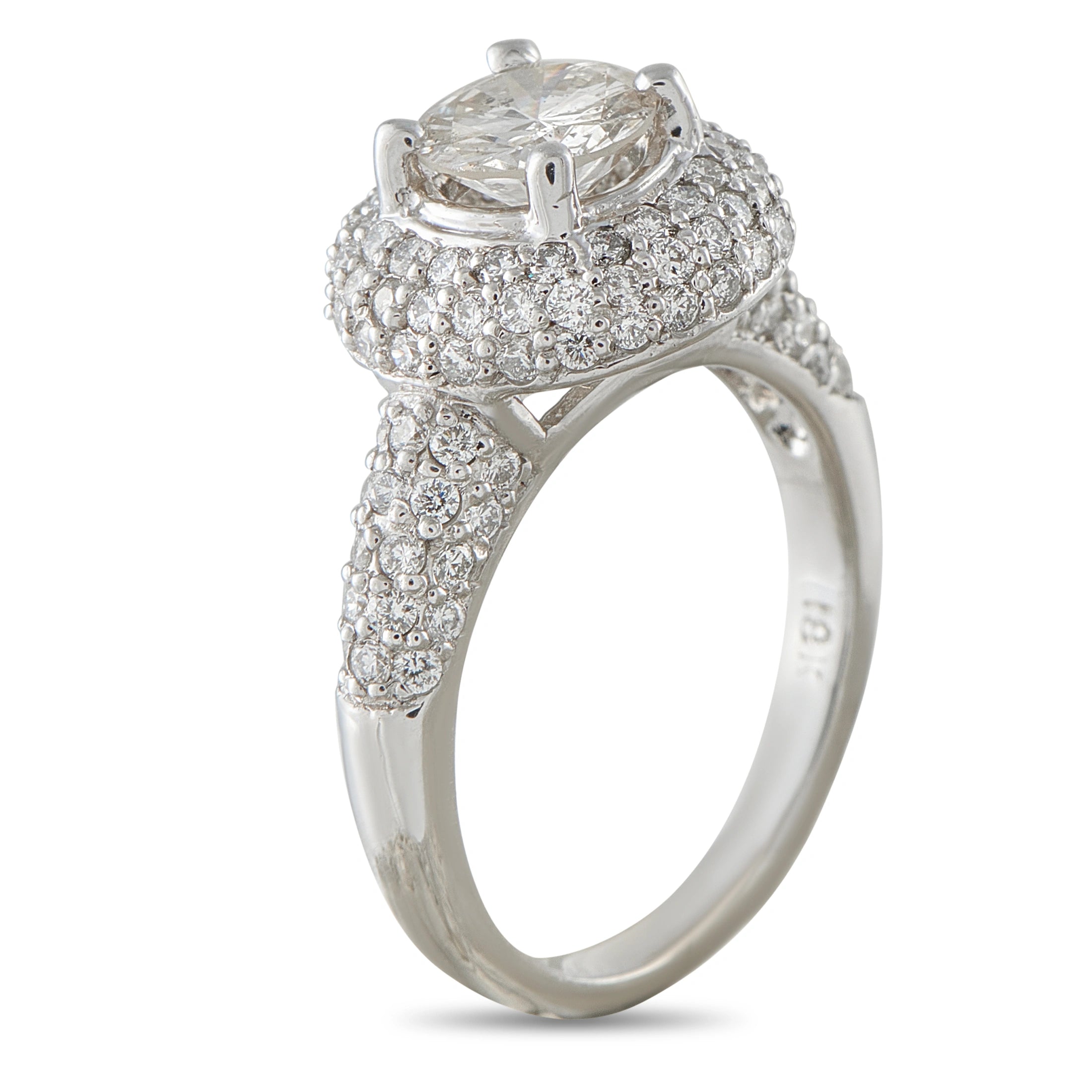 18K White Gold 1.95ct Diamond Ring