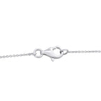 Exclusive 18K White Gold 0.75ct Diamond and Ruby Cross Necklace