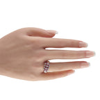 18K White Gold 0.56ct Diamond and Ruby Ring
