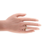 18K White Gold 0.85ct Diamond and Sapphire Eternity Ring