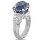18K White Gold 1.10ct Diamond and Tanzanite Ring