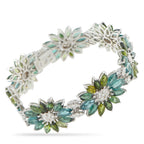 18K White Gold 2.10ct Diamond and Tourmaline Bracelet