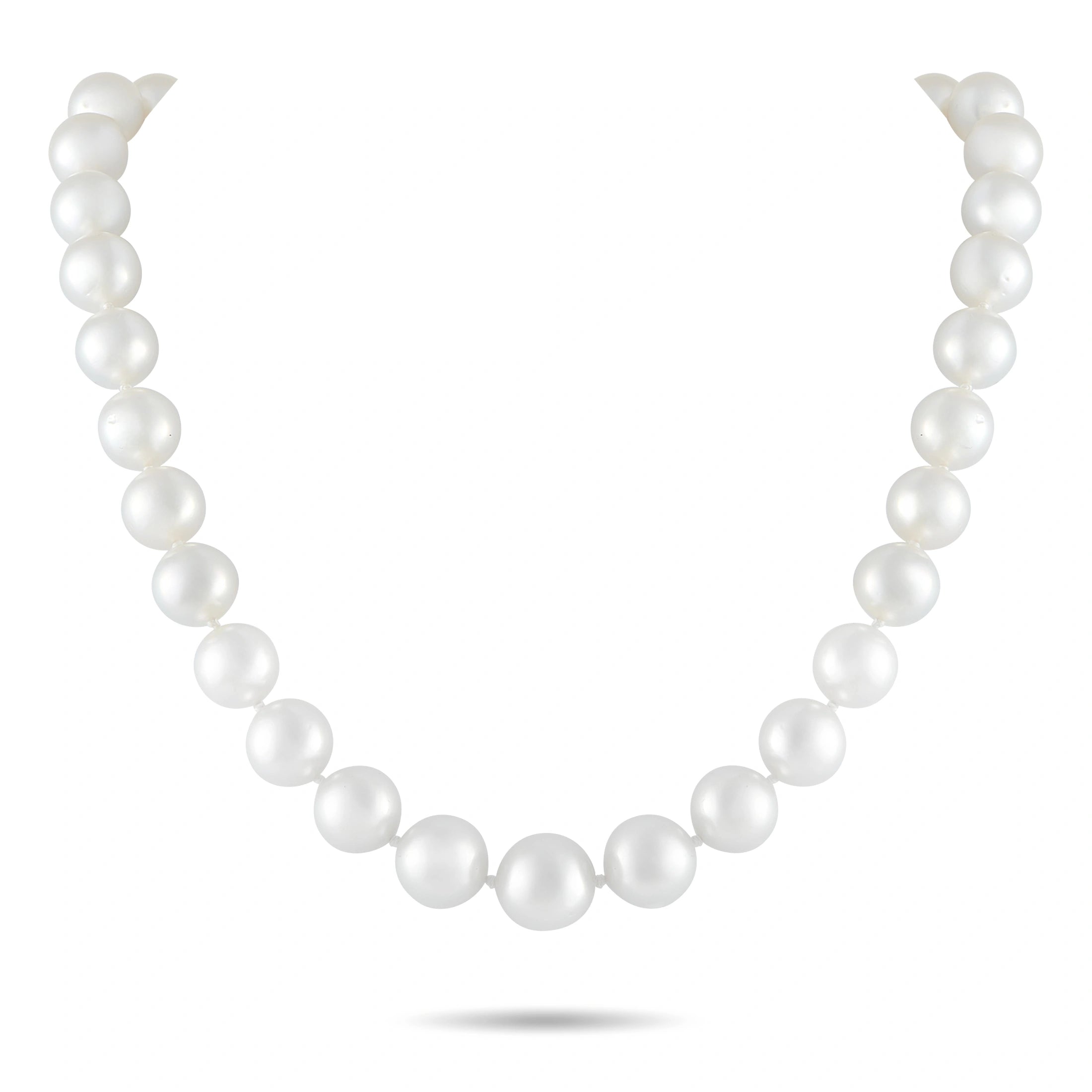 18K White Gold South Sea Pearl Necklace