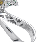 18K White Gold 1.20ct Diamond Flower Ring