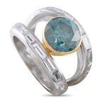 18K White and Yellow Gold 3.12ct Diamond Ring