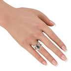 18K White and Yellow Gold 3.12ct Diamond Ring
