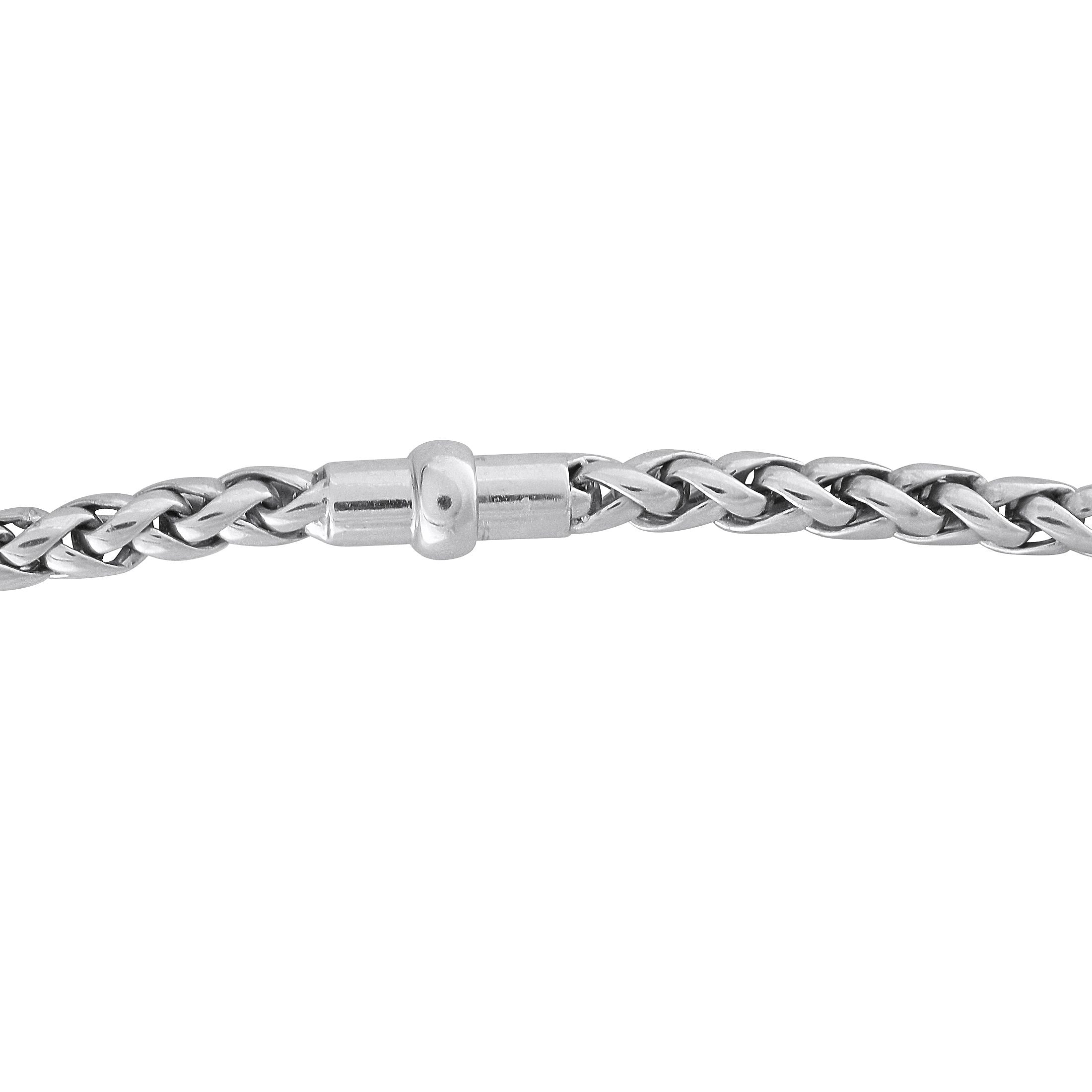 Exclusive 18K White and Yellow Gold 1.65ct Diamond and Emerald Necklace