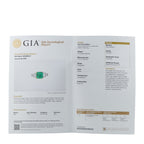 18K White and Yellow Gold 0.60ct Diamond and Emerald Ring