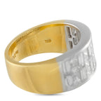 18K White and Yellow Gold 3.20ct Diamond Ring