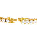Exclusive 18K Yellow Gold 22.31ct Diamond Tennis Bracelet