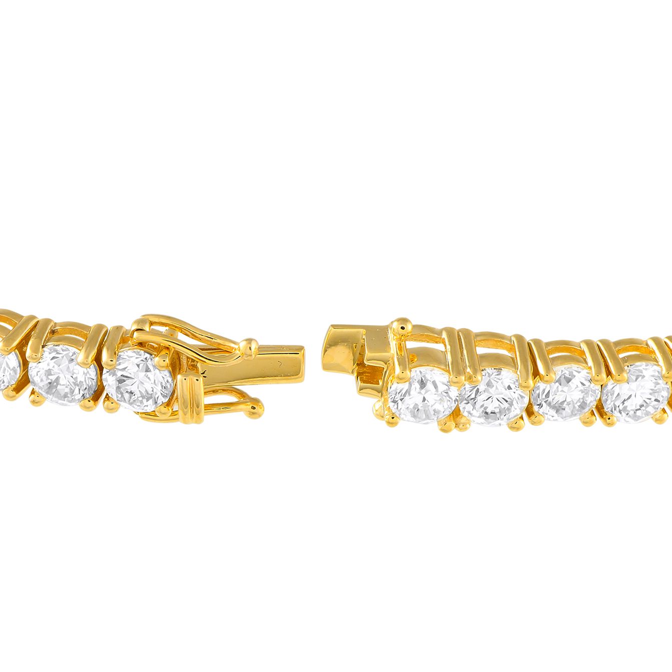 Exclusive 18K Yellow Gold 22.31ct Diamond Tennis Bracelet