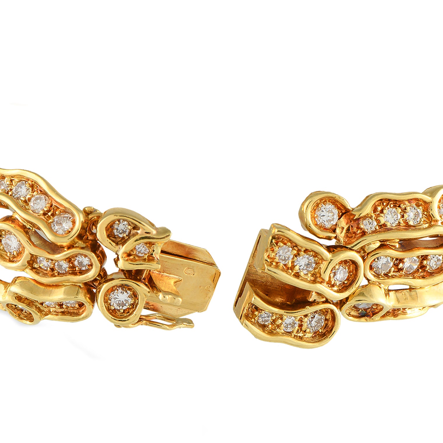 18K Yellow Gold 7.15ct Diamond Bracelet