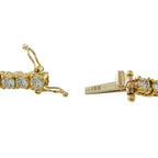 18K Yellow Gold 6.90ct Diamond Tennis Bracelet