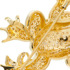 Exclusive 18K Yellow Gold 3.38ct Diamond Frog Pendant