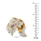 18K Yellow Gold 5.80ct Diamond Brooch