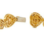 18K Yellow Gold 9.02ct Diamond, Citrine, and Tourmaline Heart Bracelet