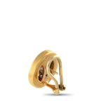 Exclusive 18K Yellow Gold 1.0ct Diamond and Enamel Earrings