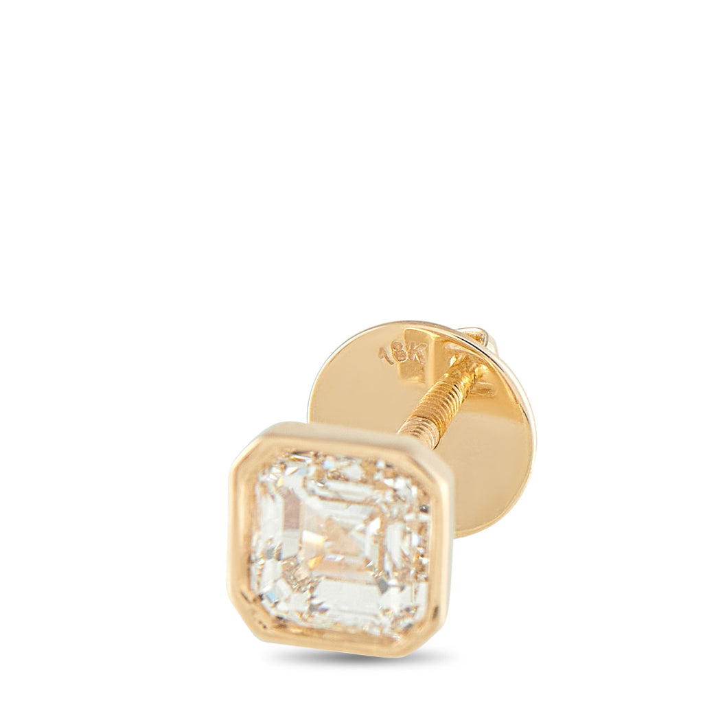 Exclusive 18K Yellow Gold 2.03ct Diamond Stud Earrings