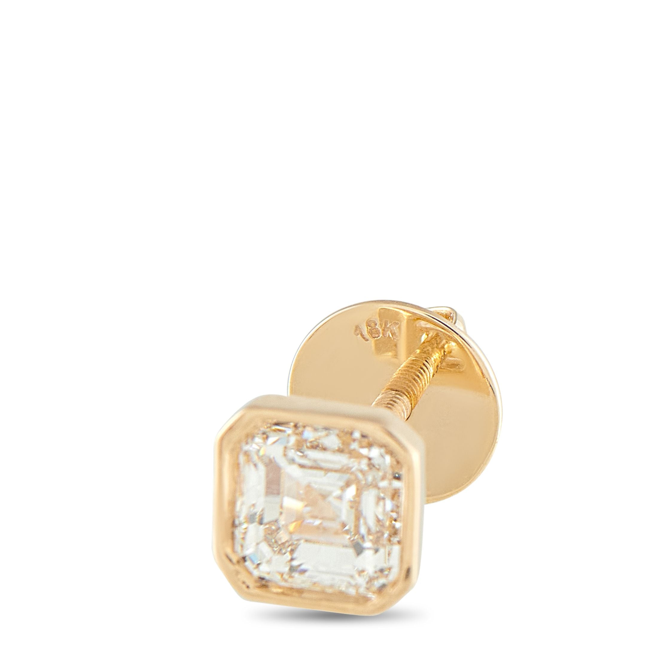 Exclusive 18K Yellow Gold 2.03ct Diamond Stud Earrings