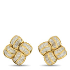 18K Yellow Gold 4.47ct Diamond Quad Earrings