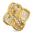 18K Yellow Gold 4.47ct Diamond Quad Earrings