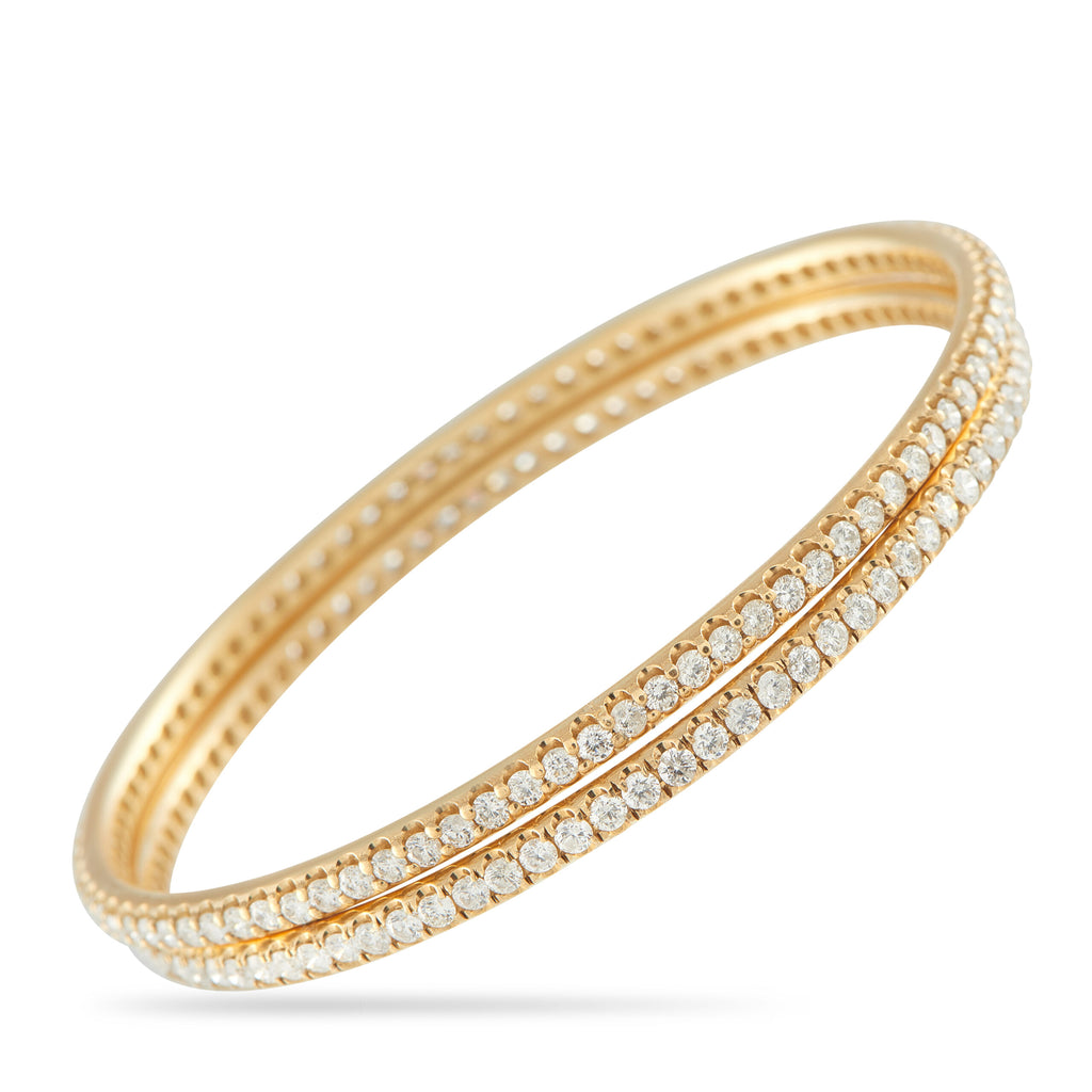 18K Yellow Gold 4.64ct Diamond Set
