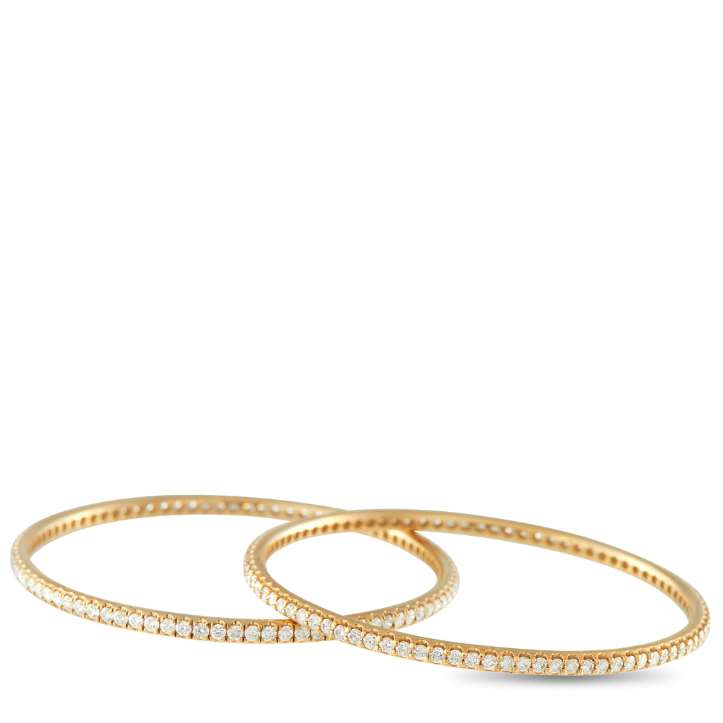 18K Yellow Gold 4.64ct Diamond Set