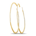 18K Yellow Gold 3.60ct Diamond Inside-Out Hoop Earrings