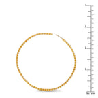 18K Yellow Gold 3.60ct Diamond Inside-Out Hoop Earrings