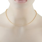18K Yellow Gold 5.94ct Diamond Tennis Necklace