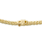 Exclusive 18K Yellow Gold 5.94ct Diamond Tennis Necklace