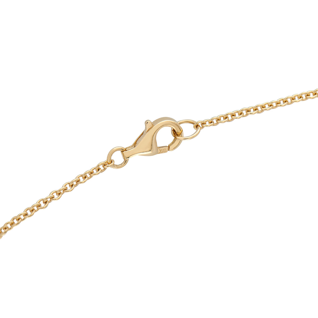 18K Yellow Gold 1.70ct Diamond Asymmetrical Butterfly Necklace