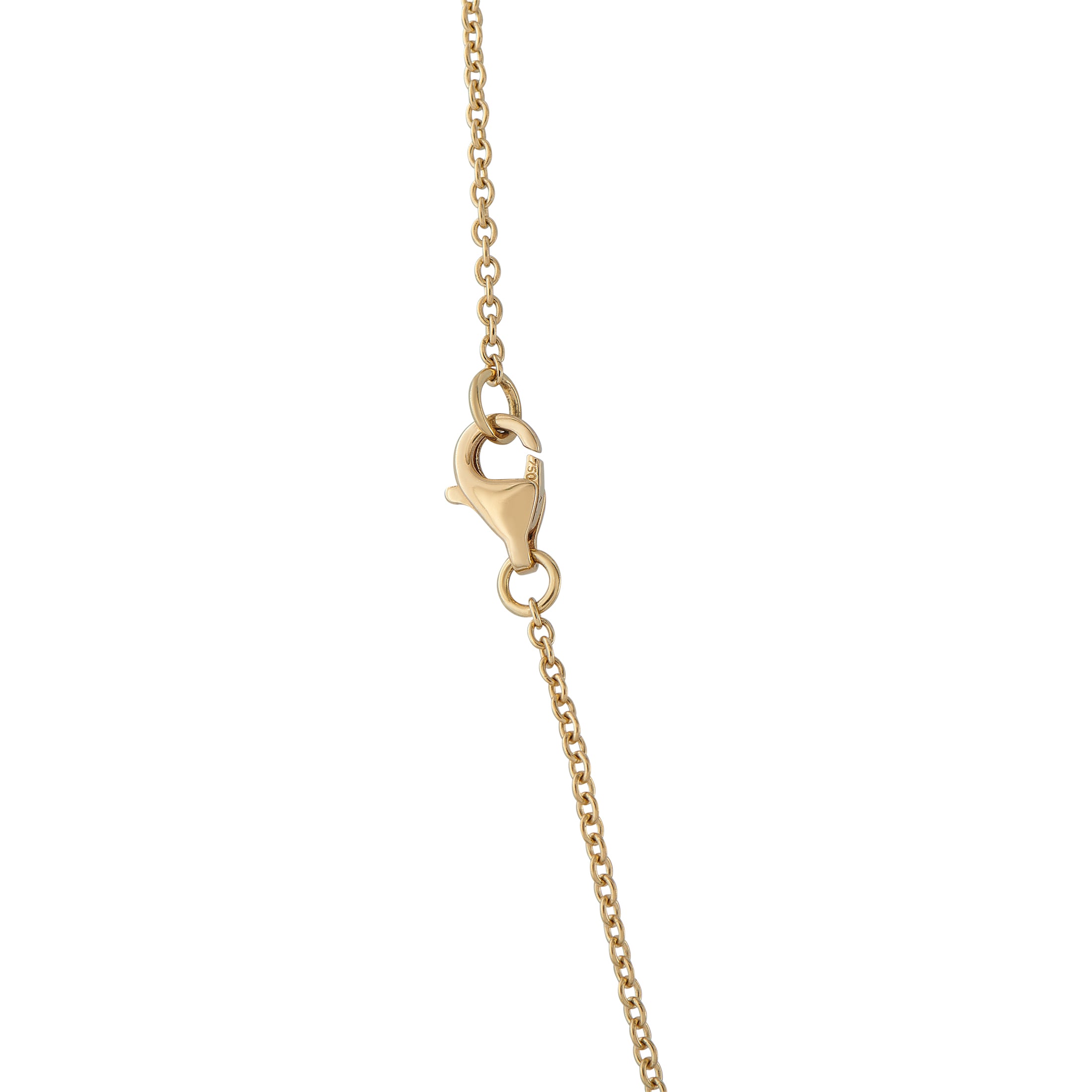 18K Yellow Gold 2.76ct Diamond Geometric Necklace