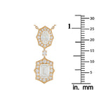 18K Yellow Gold 2.76ct Diamond Geometric Necklace