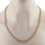 18K Yellow Gold 24.5ct Diamond Briolette Necklace